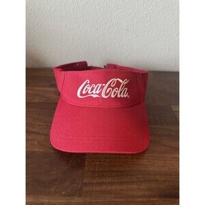Coca-Cola Recycled Unisex Red Sun Visor Adjustable